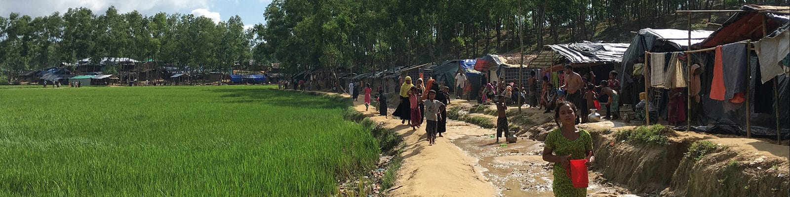 Refugee camp in Myanmar