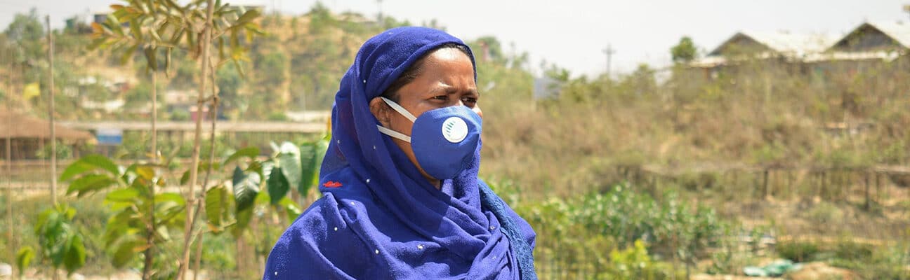 Mobina Khatun, Rohingya volunteers working with UN Women to mobilize their communities and raise awareness on COVID-19