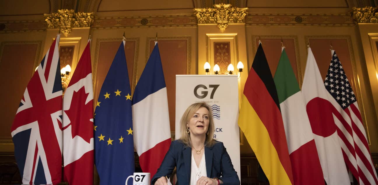 Secretary of State for International Trade Liz Truss G7 call