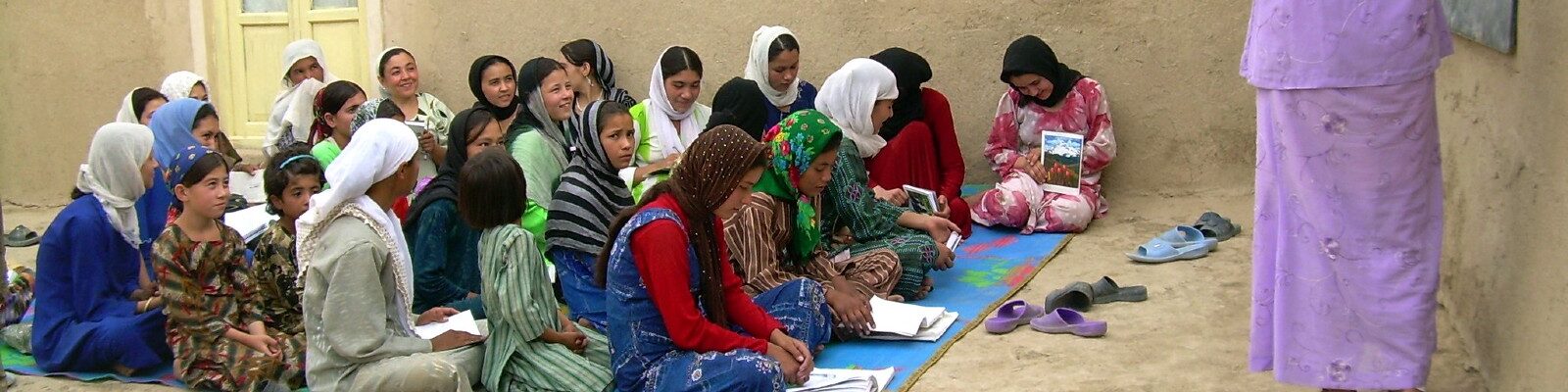 Girls going to school in Afghanistan in 2011.