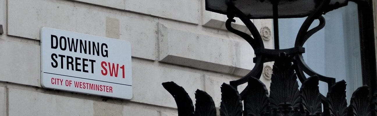 Downing Street sign