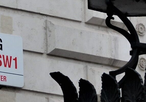 Downing Street sign