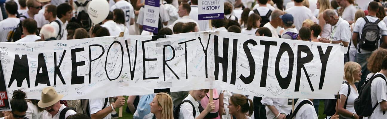 Make Poverty History banner