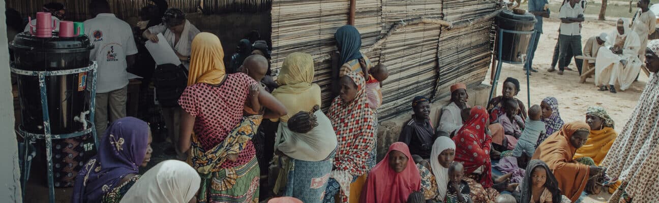 Training being provided to mothers in Niger