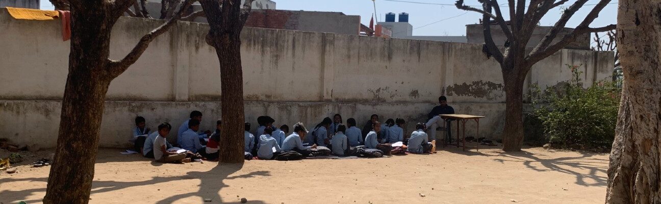 Children studying in an open classroom. Credit: Toybox