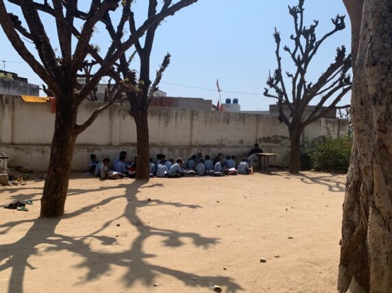 Children studying in an open classroom. Credit: Toybox