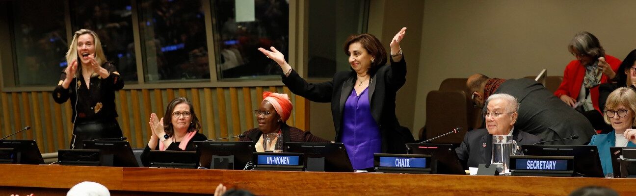 CSW68 - Member States Reach Agreed Conclusions Scenes from the adoption of the agreed conclusions during the closing of the 68th Session of the Commission on the Status of Women held in Conference Room Four at United Nations Headquarters on 22 March 2024. Photo: UN Women/Ryan Brown